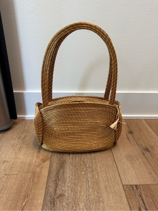 Handbags - Golden Grass Handbag Shoulder Bag Purse Woven Made In Brazil WITH ZIPPER